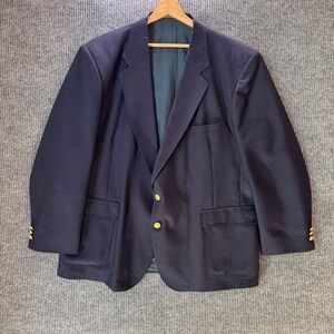 David‎ Taylor Navy Blazer Gold Buttons Classic Fit Mens Jacket 50R